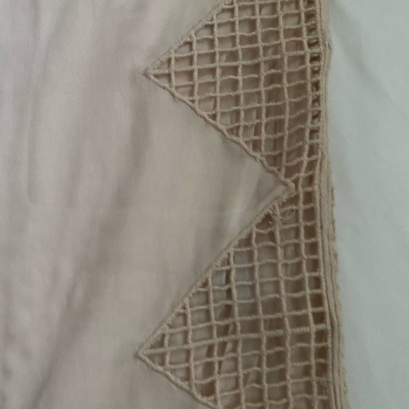 Tularosa blush button up dress, angular appliqué - Picture 5 of 6